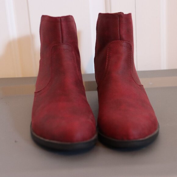 True Craft Tessa Re /Snake Skin Print Booties Split Side Sz 8.5 Colorful CowGirl - Picture 4 of 10